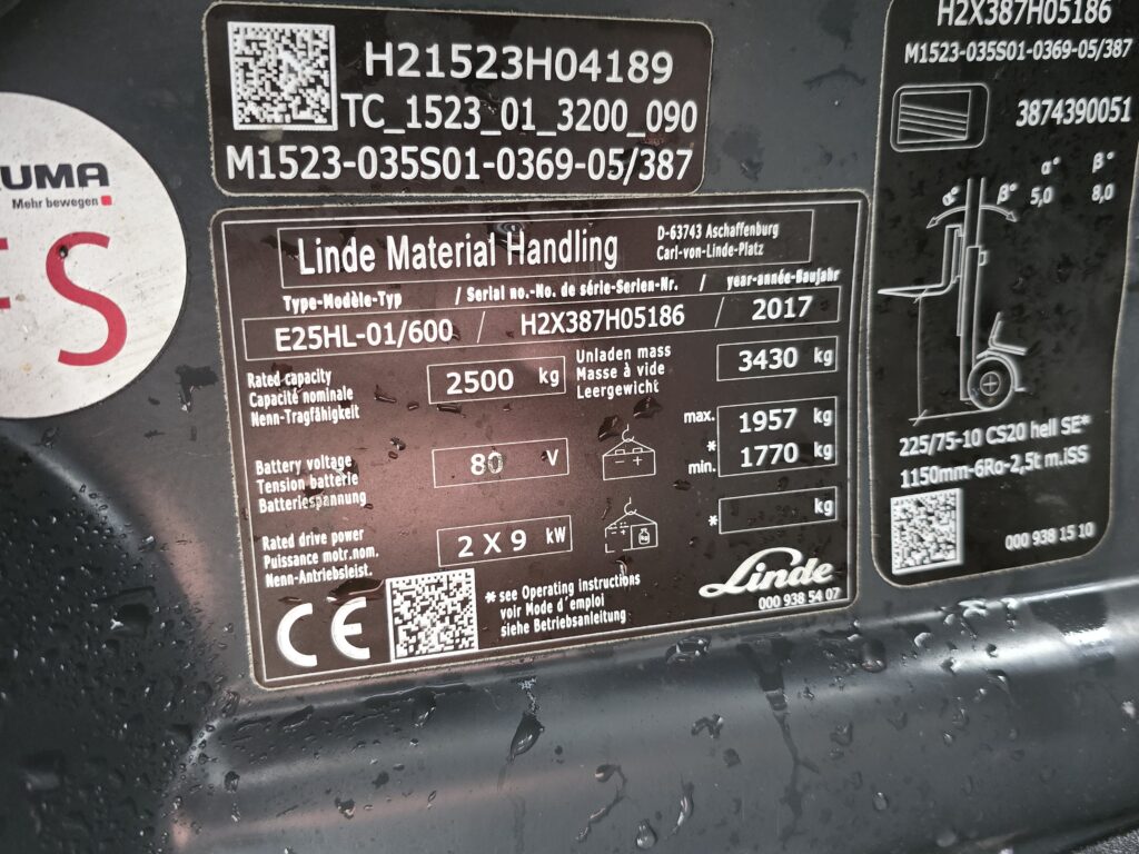 LINDE E25 – 496