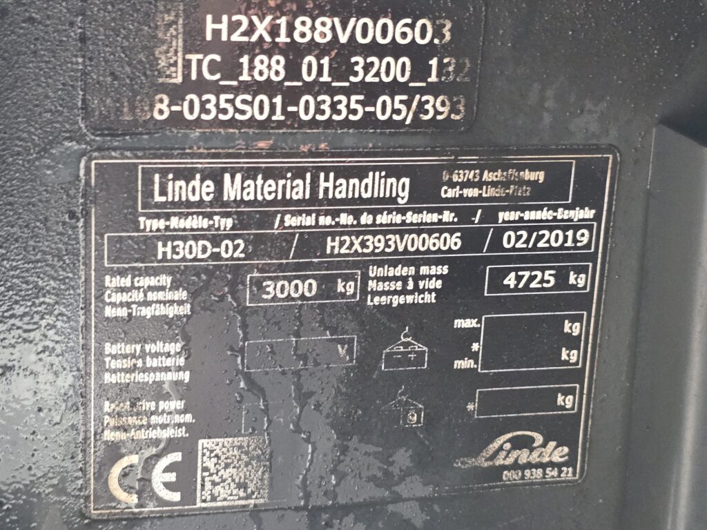 LINDE H30D – 505