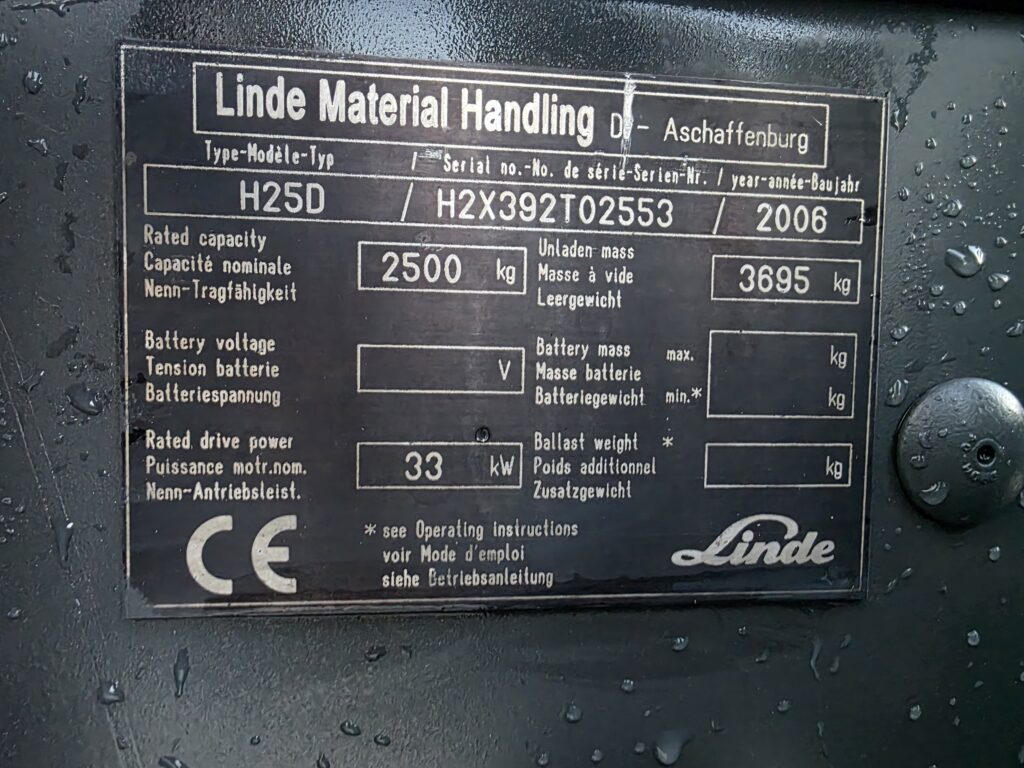 LINDE H25D -507