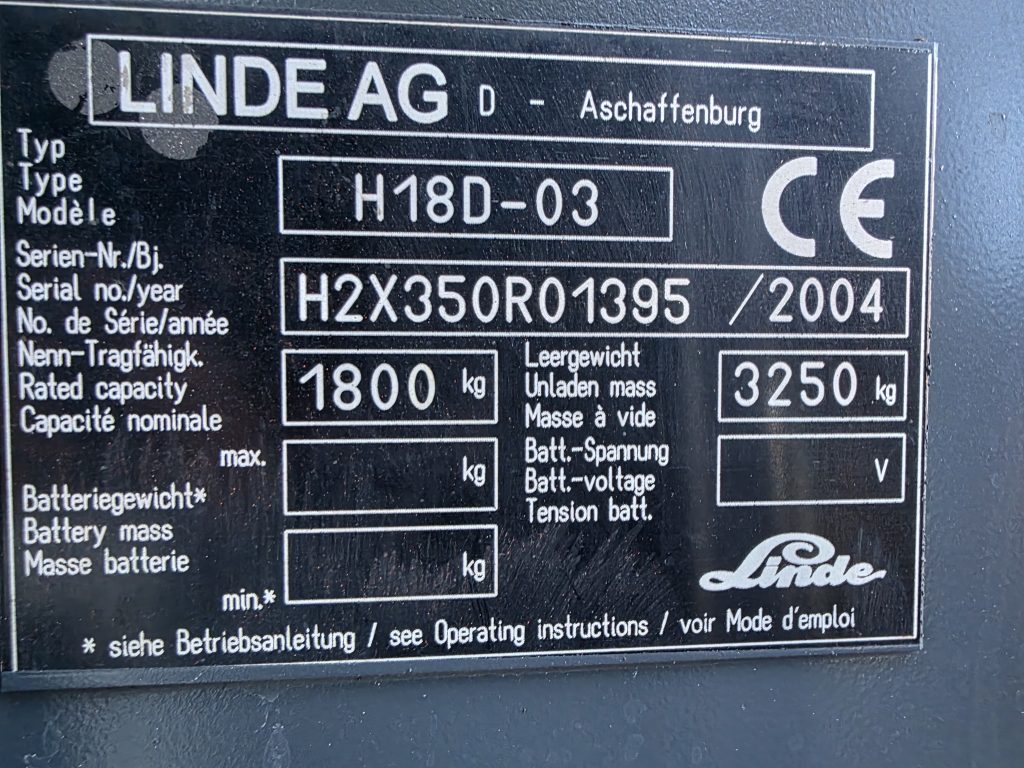 LINDE H18D – 517