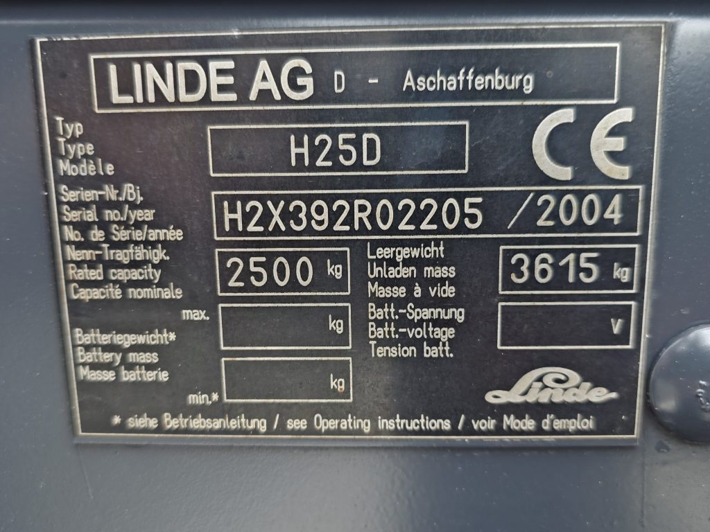 LINDE 2.5 TON – 526