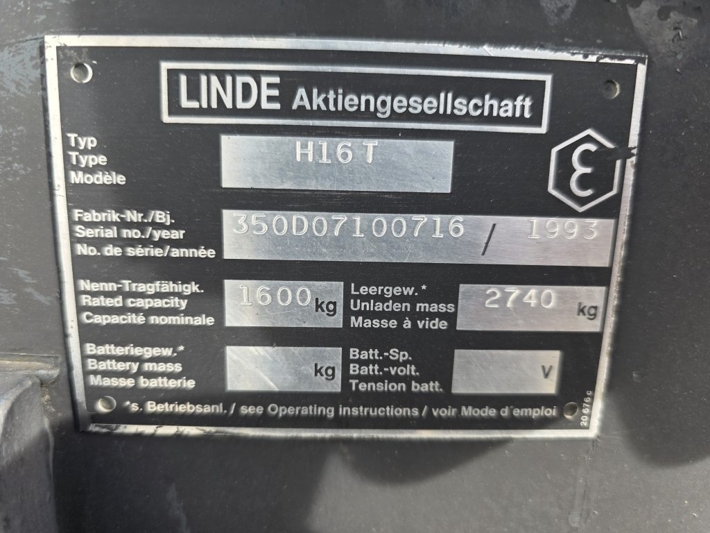 LINDE H16T – 527
