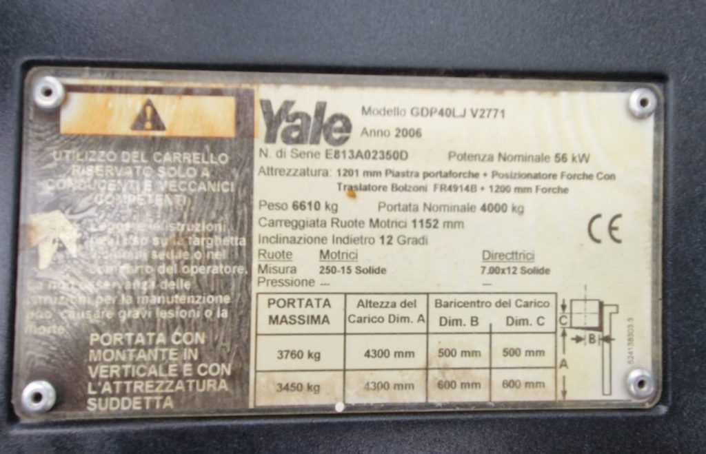 YALE 4 TON